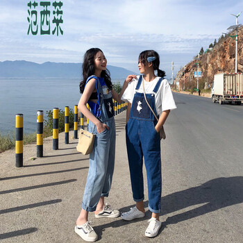 百搭牛仔背帶褲，穿出你的美