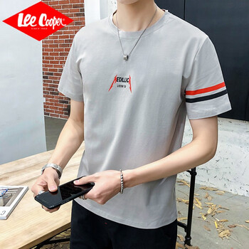 Lee Cooper 短袖 男士T恤 1014灰色 