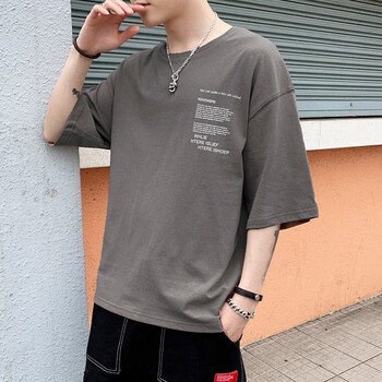 古萊登（GODLIKE） 五分袖 男士T恤 345T灰色 