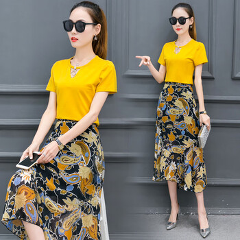 托尼微 純色 3D 連衣裙