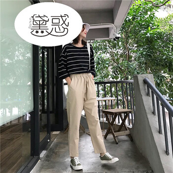 拯救大象腿，休閑九分褲顯瘦