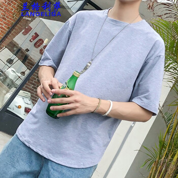 蘭格利薩（LANGELISA） 短袖 男士T恤 213灰色 