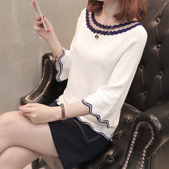 優(yōu)雅系帶毛衣，微胖妹子的好選擇