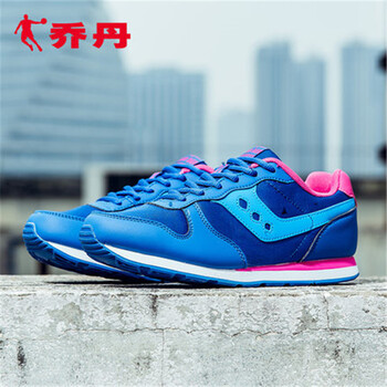 喬丹（QIAODAN）跑步鞋復(fù)古藍(lán)/色橘紅  35，36，37.5，37，38.5，35.5