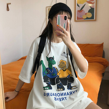 簡約寬松短袖，微胖妹子的小心機