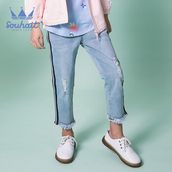 水孩兒女童牛仔褲