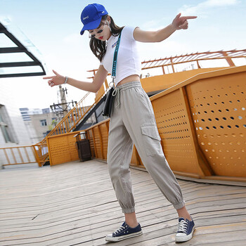 亞麻鉛筆褲