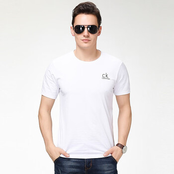 森籮杰（kim ck in） 短袖 男士T恤 白色818 