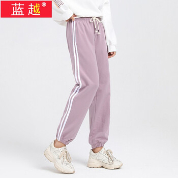 藍(lán)越 高腰 哈倫褲 女 長(zhǎng)褲 休閑褲