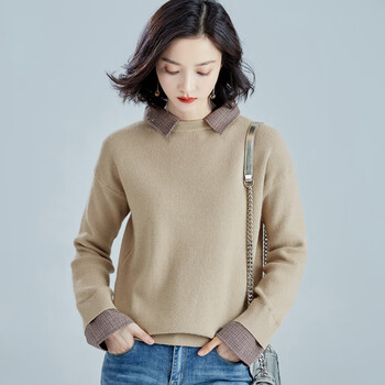 假兩件針織衫，微胖女生的福音