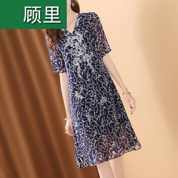 氣質(zhì)印花連衣裙，打造清爽小仙女