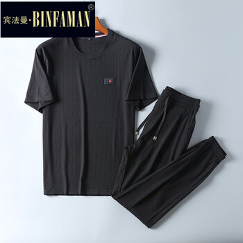 賓法曼（BINFAMAN） 短袖 男士T恤 黑色（現貨出售） 