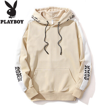 花花公子（PLAYBOY） 長袖 男士T恤 9337米色 