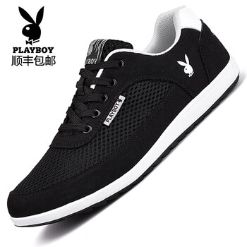 花花公子（PLAYBOY）男士黑色(網(wǎng)面) 41