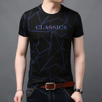 卡旗盾（Kaqidun） 短袖 男士T恤 8714【藍色】 