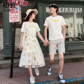 夏裝情侶裝裙子