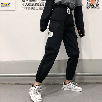 穿搭，寬松哈倫褲顯瘦