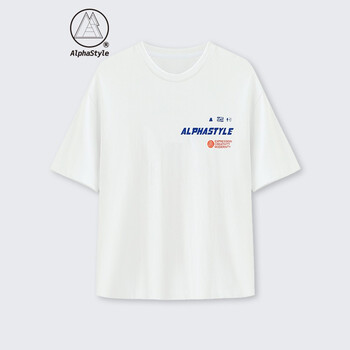 ALPHA STYLE 短袖 男士T恤 男款白色AFD-SE-4063 