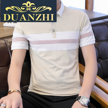 端致（DUANZHI） 短袖 男士T恤 米白色 