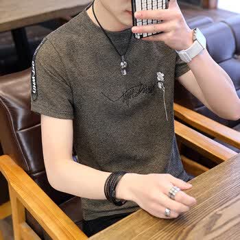 XBLGX 短袖 男士T恤 一枝花卡其 