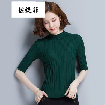 修身套頭毛衣，微胖妹子的好幫手
