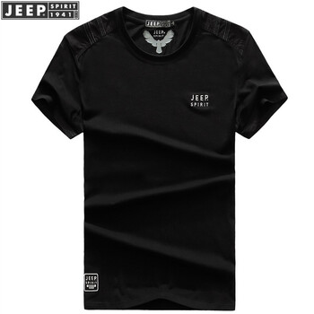 Jeep 短袖 男士T恤 黑色304010 