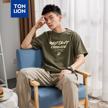唐獅（TonLion） 短袖 男士T恤 原野綠/A款/一批 