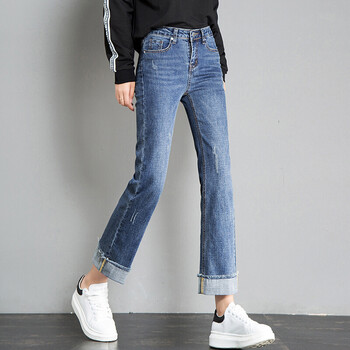 高腰牛仔小腳褲，讓你變身大長(cháng)腿