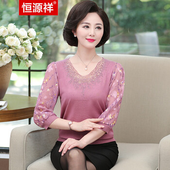 翻領(lǐng)刺繡毛衣，打造優(yōu)雅女神