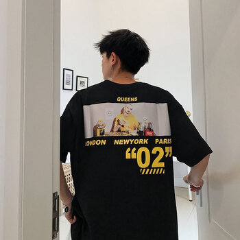 寸布寸衣（CbuCyi） 五分袖 男士T恤 黑色 LW 157五分 