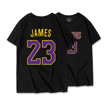 萌朵麗啦 短袖 男士T恤 黑色 詹姆斯 