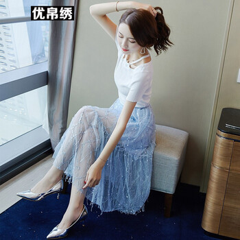 時(shí)尚印花連衣裙，讓你變身大長腿