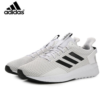 阿迪達斯（Adidas）跑步鞋白色/二度灰/黑色 