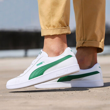 彪馬（Puma）跑步鞋365215-03/綠白/Smash v2 