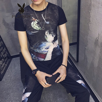 花花公子（PLAYBOY ESTABLISHED 1953） 短袖 男士T恤 TZ177 