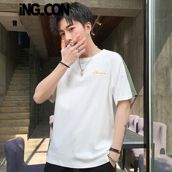 ING.CON 短袖 男士T恤 9172白色 