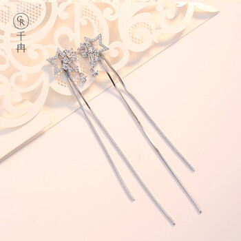 千冉（cheran）耳針耳線，耳釘925銀，合金耳飾銀針