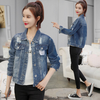 格緹妃（GITIFEI） POLO領(lǐng) 長(cháng)袖 女 短外套 3D，卷袖，毛領(lǐng)，不規則，撞色，紐扣，拼色