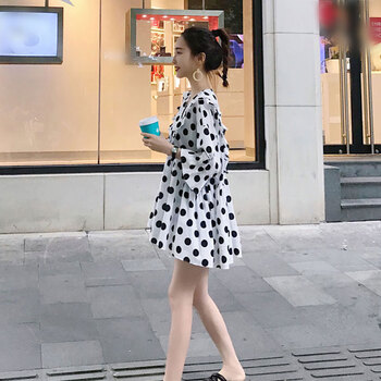 寬松大擺連衣裙，微胖妹子的福音