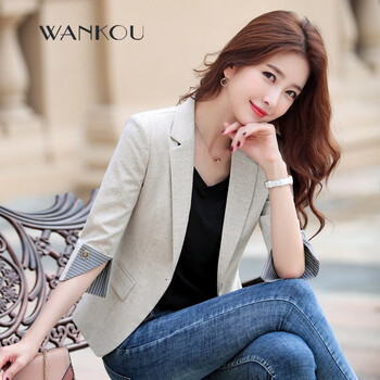 婉扣（WANKOU）小西裝七分袖