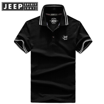 Jeep 短袖 男士T恤 3966  黑色 