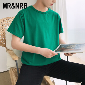 MR&NRB 短袖 男士T恤 綠色 