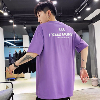 古耐先生（Mr.gnight） 短袖 男士T恤 X1911077紫色 