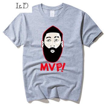凌登（LingDeng） 短袖 男士T恤 哈登中國行mvp-灰色 