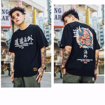 常滿希（CHANCMANXI） 短袖 男士T恤 法外高質(zhì)量黑 