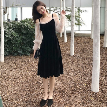 優(yōu)雅露肩裙，微胖妹子的福音