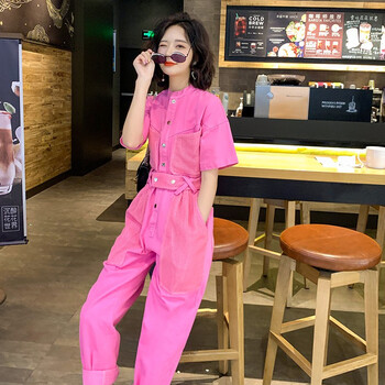 嬋莎 高腰 鉛筆褲/小腳褲 女 九分褲 休閑褲