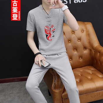 古萊登（GODLIKE） 長(cháng)袖 男士T恤 灰色818 