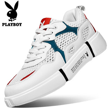 花花公子（PLAYBOY）男士白紅網(wǎng)面 41