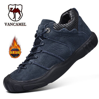 西域駱駝（VANCAMEL）男士藍(lán)色（838冬季棉鞋） 41